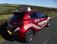 Refresher driving lessons in Barnsley in a Mazda 2 with Freeway School of Motoring